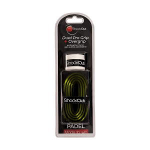 ShockOut Dual Pro Grip + Overgrip ZwartGeel