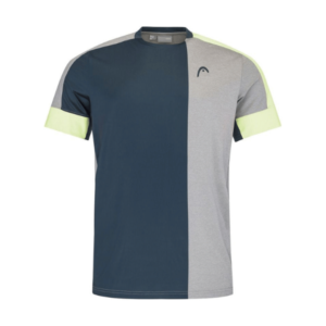 Head T-shirt Tech Padel Grijs/Blauw/Geel
